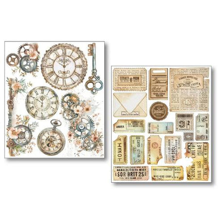 Ciao Bella Lost in Time Mixed Media Stickers (10pcs) (MB011)