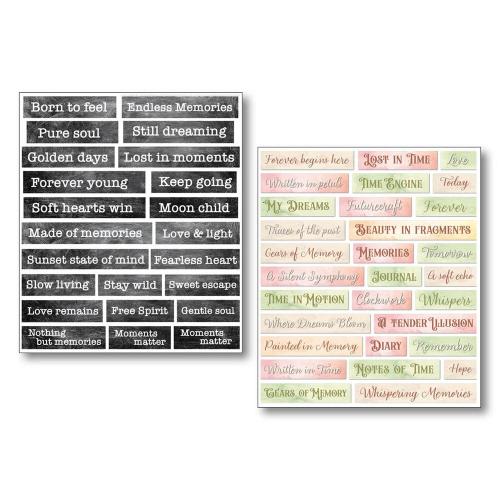 Ciao Bella Lost in Time Mixed Media Stickers (10pcs) (MB011)