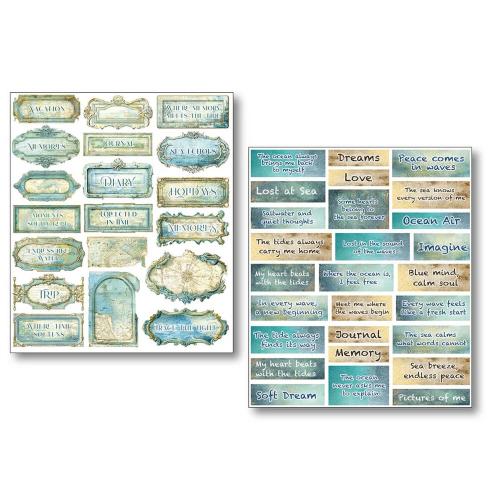 Ciao Bella Edge of the Ocean Mixed Media Stickers (10pcs) (MB012)
