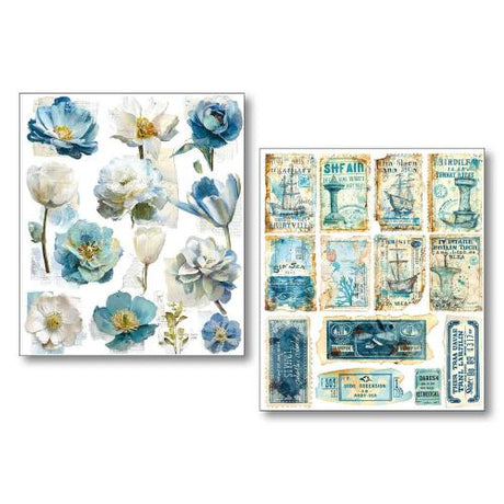 Ciao Bella Edge of the Ocean Mixed Media Stickers (10pcs) (MB012)