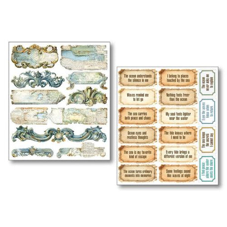 Ciao Bella Edge of the Ocean Mixed Media Stickers (10pcs) (MB012)