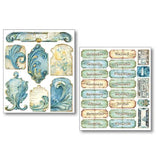 Ciao Bella Edge of the Ocean Mixed Media Stickers (10pcs) (MB012)