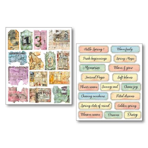 Ciao Bella The Sound of Spring Mixed Media Stickers (10pcs) (MB013)