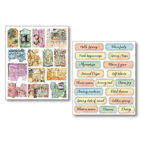 Ciao Bella The Sound of Spring Mixed Media Stickers (10pcs) (MB013)