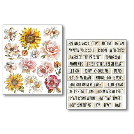 Ciao Bella The Sound of Spring Mixed Media Stickers (10pcs) (MB013)