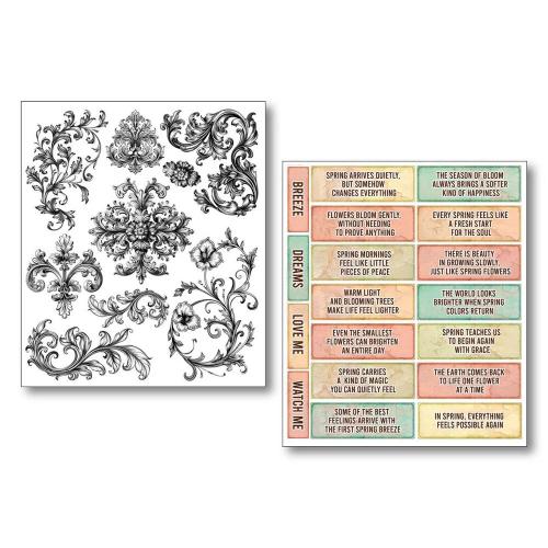 Ciao Bella The Sound of Spring Mixed Media Stickers (10pcs) (MB013)