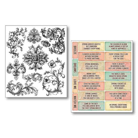 Ciao Bella The Sound of Spring Mixed Media Stickers (10pcs) (MB013)