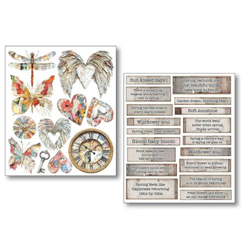 Ciao Bella The Sound of Spring Mixed Media Stickers (10pcs) (MB013)