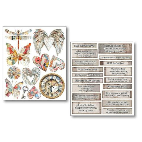 Ciao Bella The Sound of Spring Mixed Media Stickers (10pcs) (MB013)