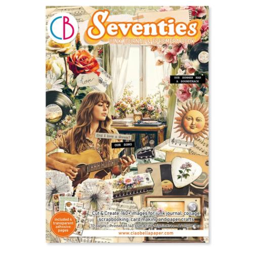 Ciao Bella Seventies A4 Junk Journal Ephemera Book (32pcs) (CBB027)