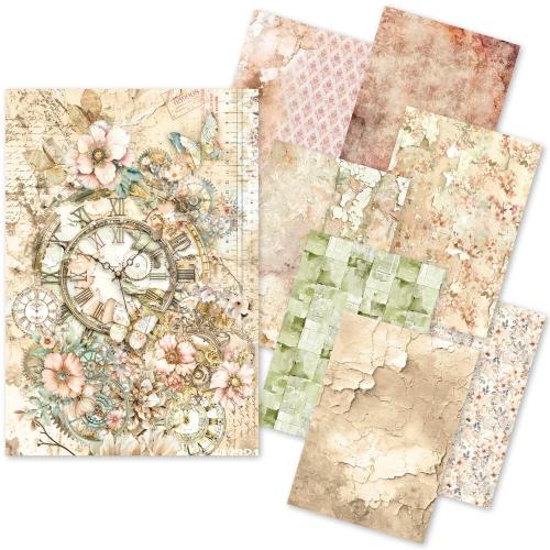 Ciao Bella Lost in Time Craftmix Mixed A5 Paper Pack (8pcs) (MC007)