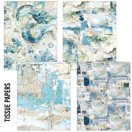 Ciao Bella Edge of the Ocean Craftmix Mixed A5 Paper Pack (8pcs) (MC008)