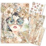 Ciao Bella Lost in Time A4 Mixed Media Rice Paper (4pcs) (MF007)