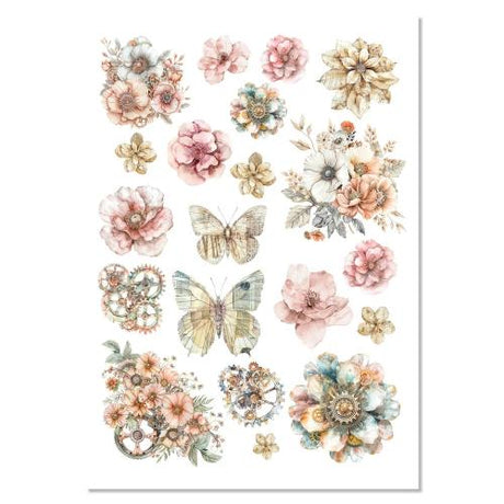 Ciao Bella Lost in Time A4 Mixed Media Rice Paper (4pcs) (MF007)