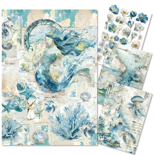 Ciao Bella Edge of the Ocean A4 Mixed Media Rice Paper (4pcs) (MF008)