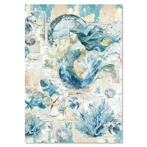 Ciao Bella Edge of the Ocean A4 Mixed Media Rice Paper (4pcs) (MF008)