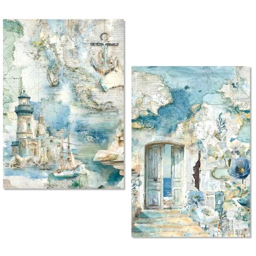 Ciao Bella Edge of the Ocean A5 Rice Paper Mixed (8pcs) (MFS008)