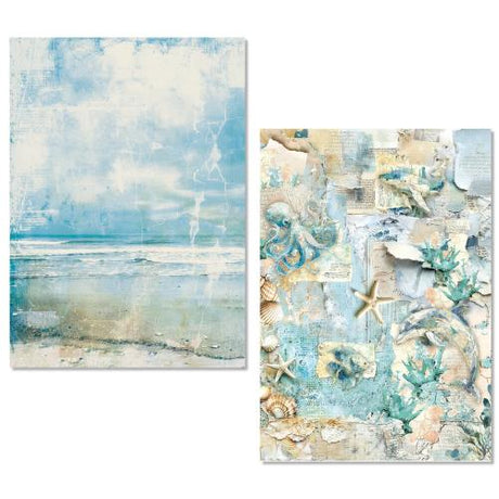 Ciao Bella Edge of the Ocean A5 Rice Paper Mixed (8pcs) (MFS008)