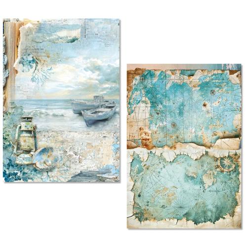 Ciao Bella Edge of the Ocean A5 Rice Paper Mixed (8pcs) (MFS008)
