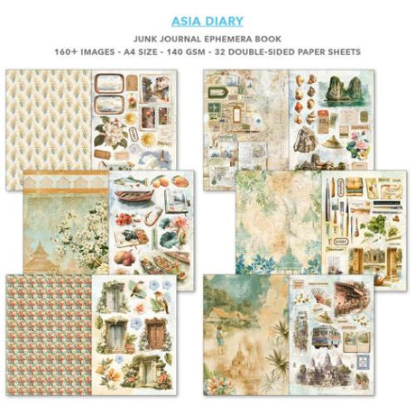 Ciao Bella Asia Diary A4 Junk Journal Ephemera Book (32pcs) (CBB028)
