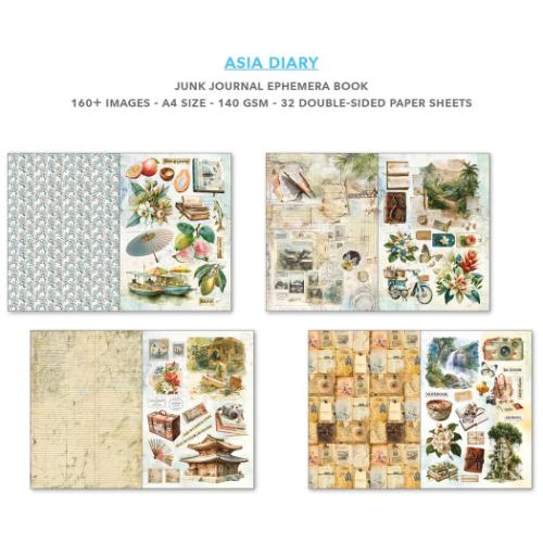 Ciao Bella Asia Diary A4 Junk Journal Ephemera Book (32pcs) (CBB028)