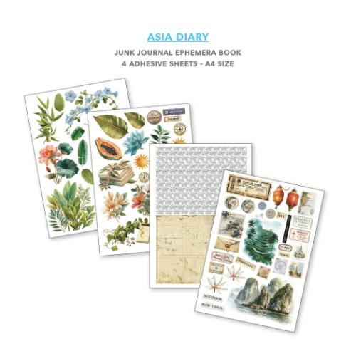Ciao Bella Asia Diary A4 Junk Journal Ephemera Book (32pcs) (CBB028)