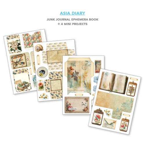 Ciao Bella Asia Diary A4 Junk Journal Ephemera Book (32pcs) (CBB028)