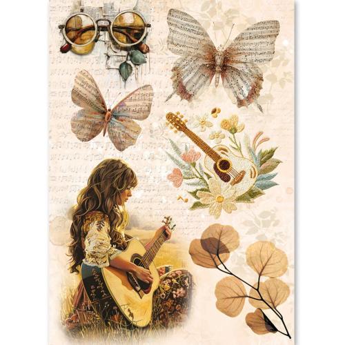 Ciao Bella Seventies A5 Rice Paper Mixed (8pcs) (CBRS043)