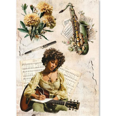 Ciao Bella Seventies A5 Rice Paper Mixed (8pcs) (CBRS043)