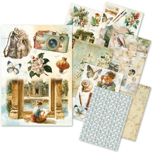 Ciao Bella Asia Diary A5 Rice Paper Mixed (8pcs) (CBRS044)