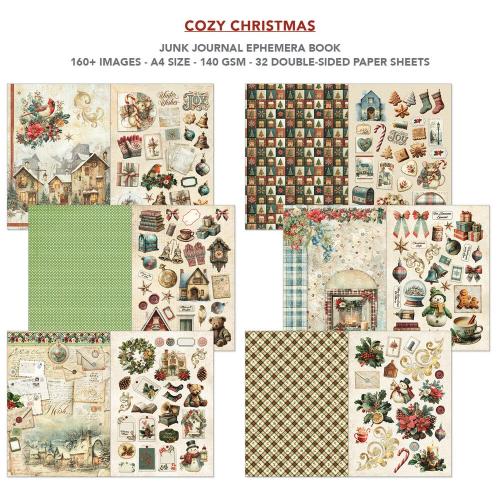 Ciao Bella Cozy Christmas A4 Junk Journal Ephemera Book (32pcs) (CBB031)