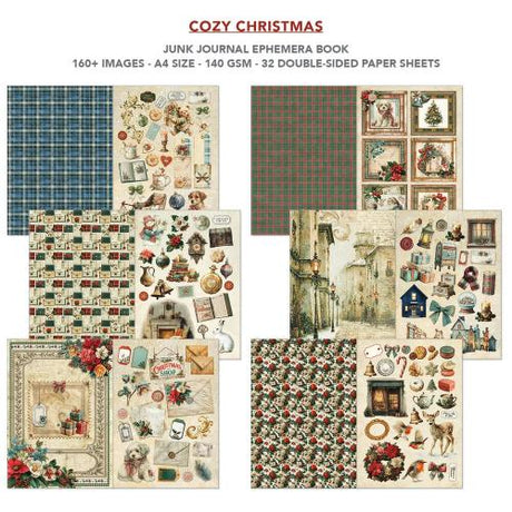 Ciao Bella Cozy Christmas A4 Junk Journal Ephemera Book (32pcs) (CBB031)