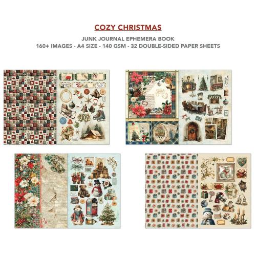 Ciao Bella Cozy Christmas A4 Junk Journal Ephemera Book (32pcs) (CBB031)