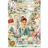 Ciao Bella Golden Winter A4 Junk Journal Ephemera Book (32pcs) (CBB032)