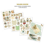 Ciao Bella Golden Winter A4 Junk Journal Ephemera Book (32pcs) (CBB032)