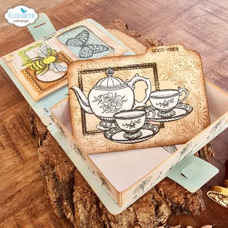 Elizabeth Craft Designs - Clear Stamps-Cream & Sugar