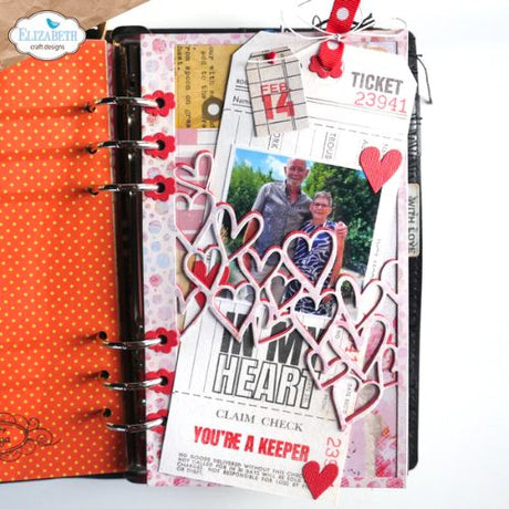 Elizabeth Craft Designs - Planner Essentials 57 - Heart Overlay