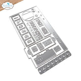 Elizabeth Craft Designs Tab 5 w/ Sliders Dies