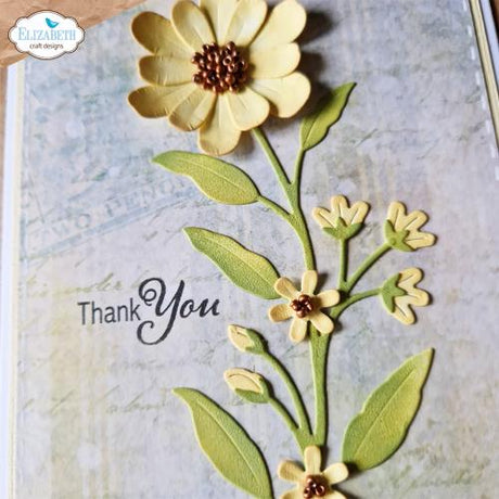 Elizabeth Craft Designs Garden Party Stamps A5 Elements (CS336)