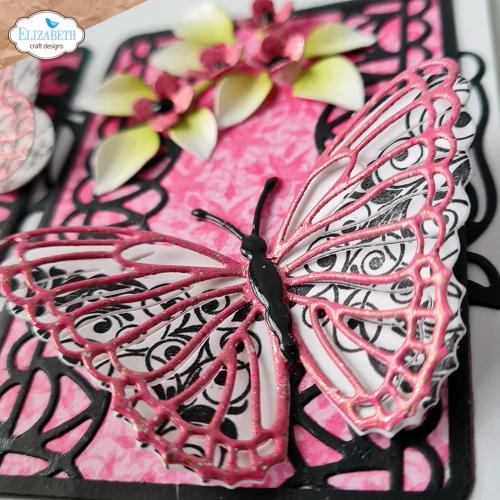 Elizabeth Craft Designs Evening Rose Dies Layered Butterflies