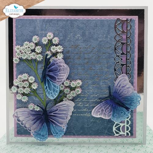 Elizabeth Craft Designs Evening Rose Dies Layered Butterflies