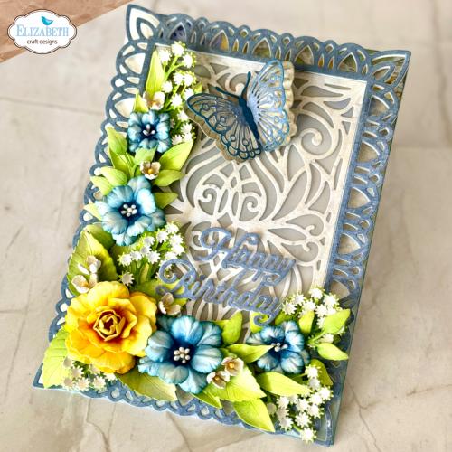 Elizabeth Craft Designs Evening Rose Dies Layered Butterflies