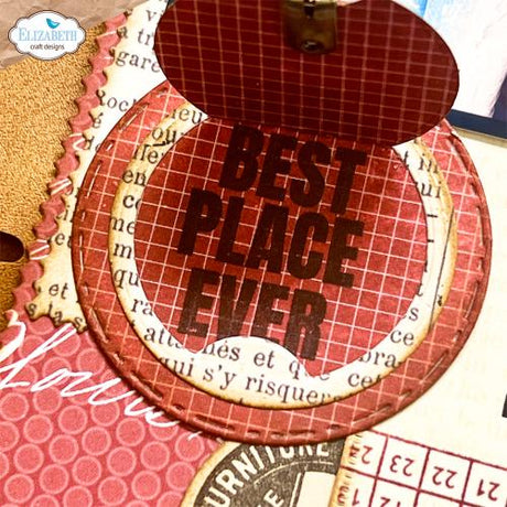 Elizabeth Craft Designs Favorite Humans Dies Postage Stamps Pocket Page Fillers 2 - Full Size