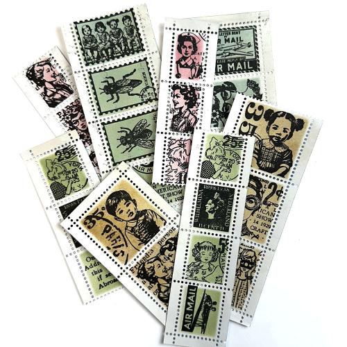 Elizabeth Craft Designs - Postage Stamp Strips Die Set