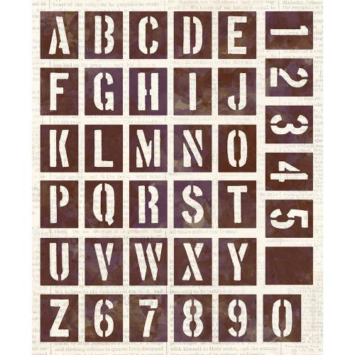 Elizabeth Craft Designs - Stencil Alphabet Die Set