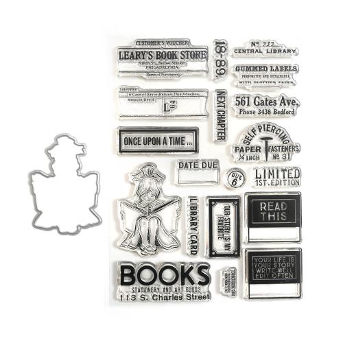 Elizabeth Craft Designs - The Bookstore Stamp and Die Set