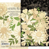 Graphic 45 Staples Flower Assortment Shades Of Ivory