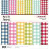 Simple Stories Basics Double-Sided Paper Pack 12"X12" 6/Pkg Summer Lovin' - Postage as per Actual