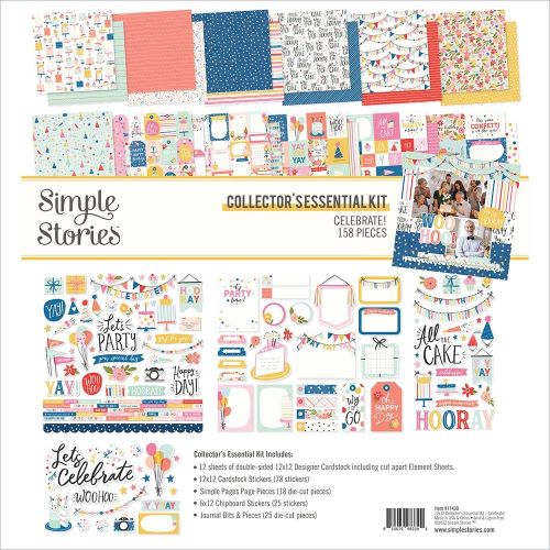 Simple Stories Collector's Essential Kit 12"X12" Celebrate! - Postage as per Actual