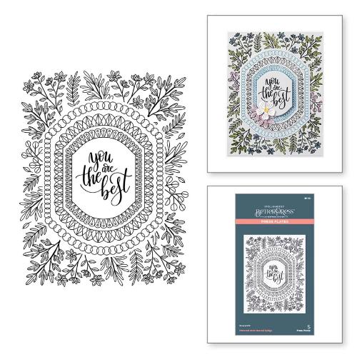 Spellbinders - Mirrored Arch Nested Sprigs Press Plate